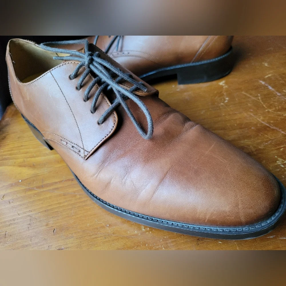 Cole Haan Grand 360 Men's Size 8M Brown Leather Dress Oxford Shoes C32352